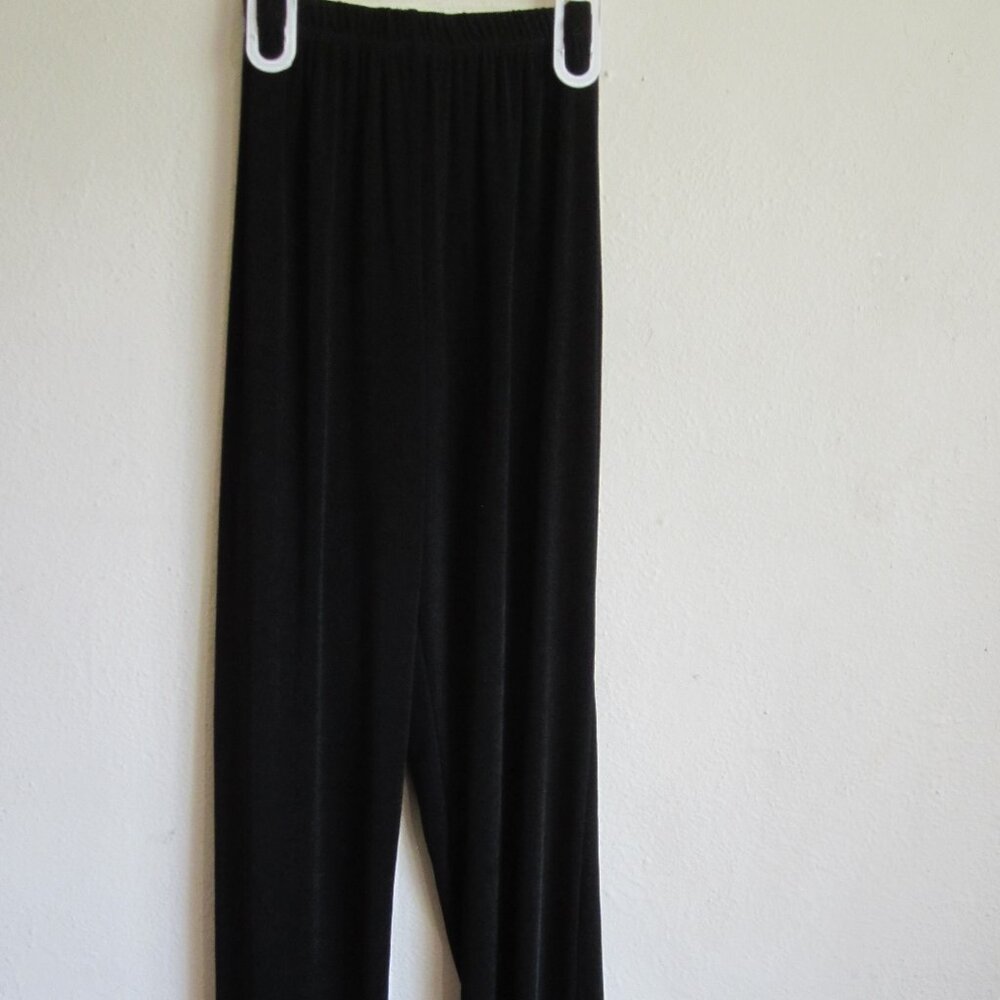 Jostar Basic Black Stretchy Straight-Leg Pants Made in the U.S.A.